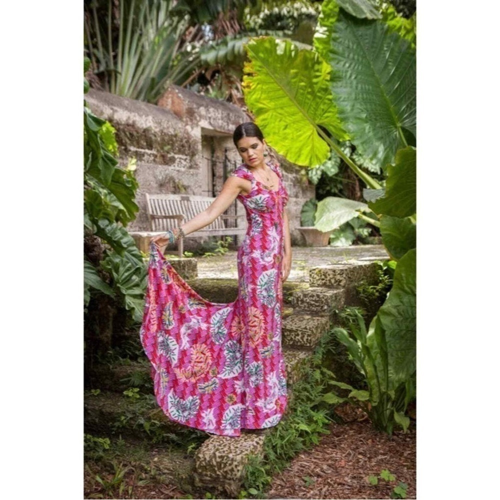 Limited Edition Zac‎ Posen for Target Print Knotted Back Maxi Dress 10